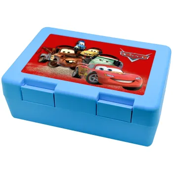 Αυτοκίνητα, Children's cookie container LIGHT BLUE 185x128x65mm (BPA free plastic)