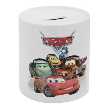 Αυτοκίνητα, Κουμπαράς πορσελάνης με τάπα