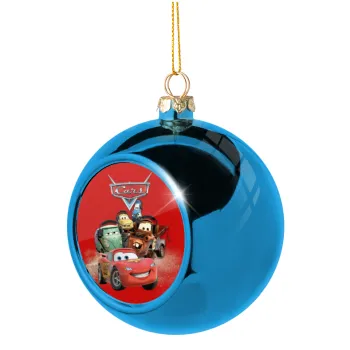Αυτοκίνητα, Blue Christmas tree ball ornament 8cm