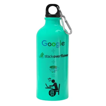 Google + Stack overflow + Coffee, Παγούρι νερού 600ml