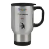 Κούπα ταξιδιού ανοξείδωτη με καπάκι, διπλού τοιχώματος (θερμό) 450ml