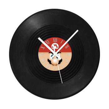 Super mario flat, Ρολόι τοίχου Βινύλιο (30cm)