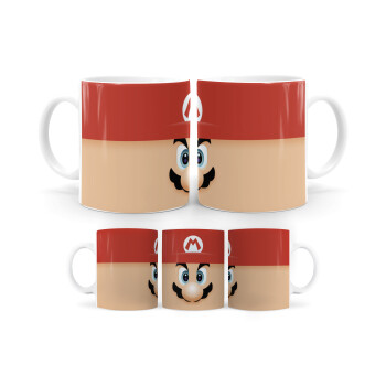 Super mario flat, Ceramic coffee mug, 330ml