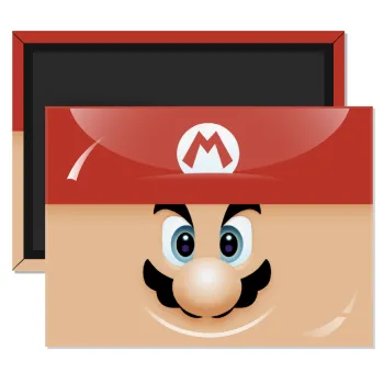 Super mario flat, Ορθογώνιο μαγνητάκι ψυγείου διάστασης 9x6cm