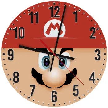 Super mario flat, Ρολόι τοίχου ξύλινο (30cm)