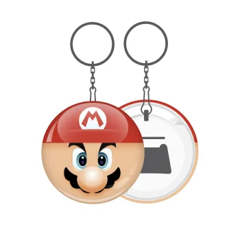Super mario flat, Μπρελόκ μεταλλικό 5cm με ανοιχτήρι