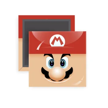 Super mario flat, Μαγνητάκι ψυγείου τετράγωνο διάστασης 5x5cm