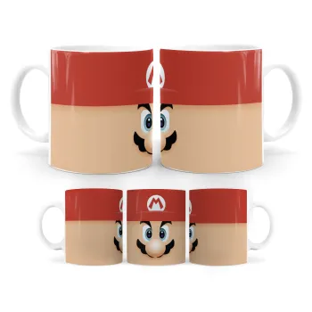 Super mario flat, Κούπα, κεραμική, 330ml