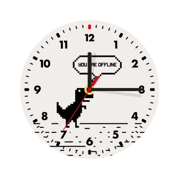 You are offline dinosaur, Ρολόι τοίχου ξύλινο (20cm)