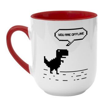 You are offline dinosaur, Κούπα κεραμική tapered 260ml