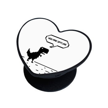 You are offline dinosaur, Phone Holders Stand  καρδιά Μαύρο Βάση Στήριξης Κινητού στο Χέρι