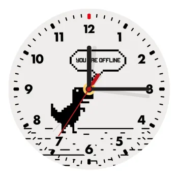 You are offline dinosaur, Ρολόι τοίχου ξύλινο (20cm)