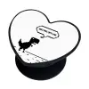 Phone Holders Stand  καρδιά Μαύρο Βάση Στήριξης Κινητού στο Χέρι