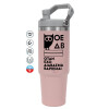 Pink color, 890ml (30oz) stainless Steel Tumbler with Handle