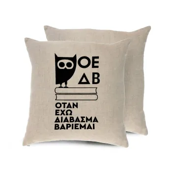ΟΕΔΒ, Μαξιλάρι καναπέ ΛΙΝΟ 40x40cm περιέχεται το  γέμισμα