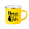 Yellow Enamel Metallic Cup 360ml
