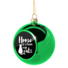 Green Christmas tree ornament ball 8cm