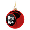 Christmas tree ball Red 8cm