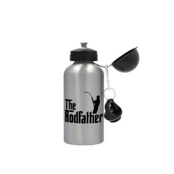 The rodfather, Metallic water jug, Silver, aluminum 500ml