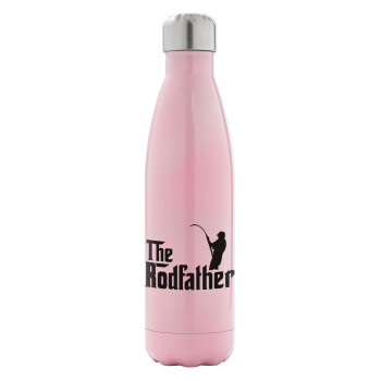 The rodfather, Metal mug thermos Pink Iridiscent (Stainless steel), double wall, 500ml