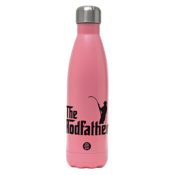 The rodfather, Metal mug thermos Pink Mat (Stainless steel), double wall, 500ml