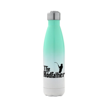The rodfather, Metal mug thermos Green/White (Stainless steel), double wall, 500ml