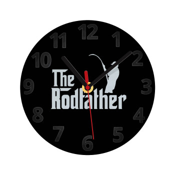 The rodfather, Ρολόι τοίχου γυάλινο (20cm)