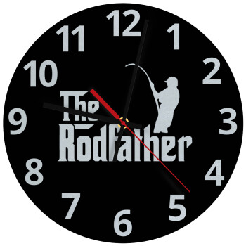 The rodfather, Ρολόι τοίχου γυάλινο (30cm)