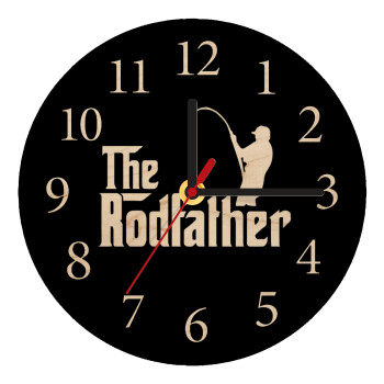 The rodfather, Ρολόι τοίχου ξύλινο plywood (20cm)