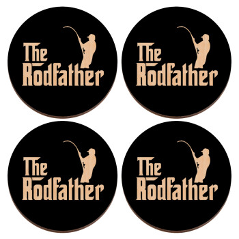 The rodfather, ΣΕΤ x4 Σουβέρ ξύλινα στρογγυλά plywood (9cm)