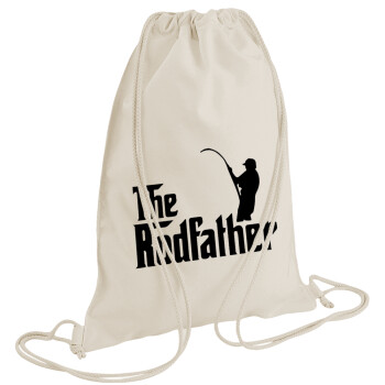 The rodfather, Τσάντα πλάτης πουγκί GYMBAG natural (28x40cm)