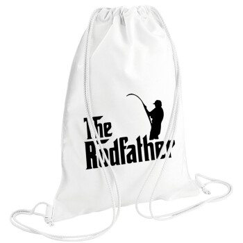 The rodfather, Backpack pouch GYMBAG white (28x40cm)