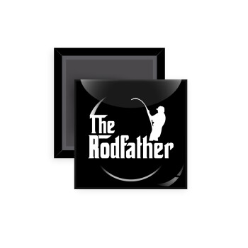 The rodfather, Μαγνητάκι ψυγείου τετράγωνο διάστασης 5x5cm