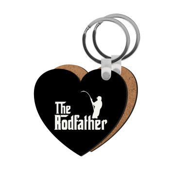 The rodfather, Μπρελόκ Ξύλινο καρδιά MDF