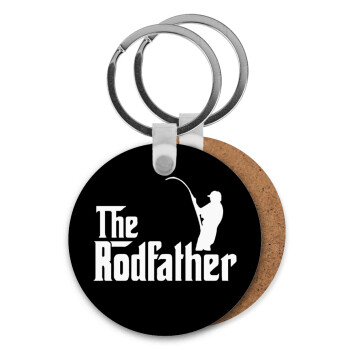 The rodfather, Μπρελόκ Ξύλινο στρογγυλό MDF Φ5cm