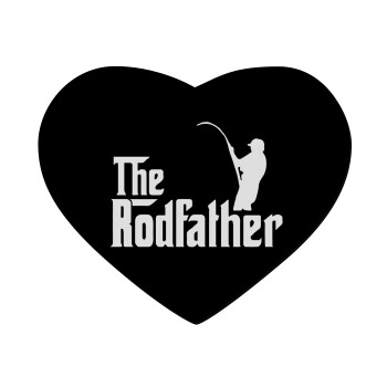 The rodfather, Mousepad heart 23x20cm