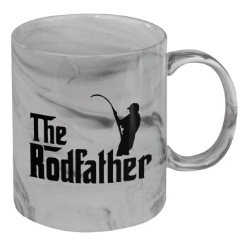 The rodfather, Mug ceramic marble style, 330ml