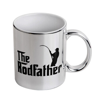 The rodfather, Κούπα κεραμική, ασημένια καθρέπτης, 330ml