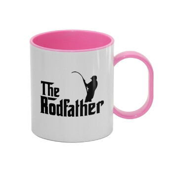The rodfather, Κούπα (πλαστική) (BPA-FREE) Polymer Ροζ για παιδιά, 330ml