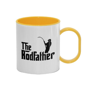 The rodfather, Κούπα (πλαστική) (BPA-FREE) Polymer Κίτρινη για παιδιά, 330ml