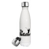 Metal mug thermos White (Stainless steel), double wall, 500ml