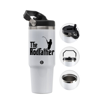 The rodfather, 30oz stainless Steel Tumbler with Handle