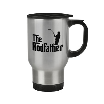 The rodfather, Κούπα ταξιδιού ανοξείδωτη με καπάκι, διπλού τοιχώματος (θερμό) 450ml