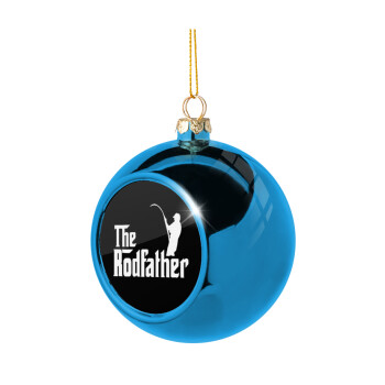 The rodfather, Στολίδι Χριστουγεννιάτικη μπάλα δένδρου Μπλε 8cm