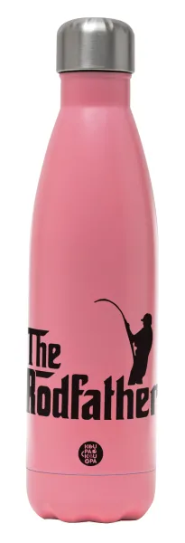 The rodfather — Metal mug thermos Pink Mat (Stainless steel), double wall, 500ml