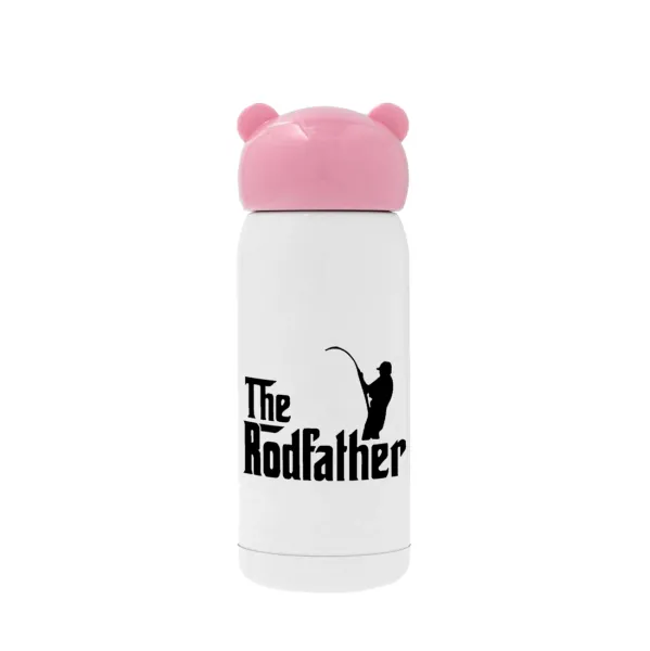 The rodfather — Ροζ ανοξείδωτο παγούρι θερμό (Stainless steel), 320ml