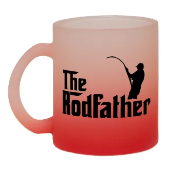 The rodfather, Κούπα γυάλινη δίχρωμη με βάση το κόκκινο ματ, 330ml