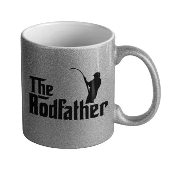 The rodfather, Κούπα Ασημένια Glitter που γυαλίζει, κεραμική, 330ml