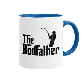 The rodfather, Κούπα χρωματιστή μπλε, κεραμική, 330ml