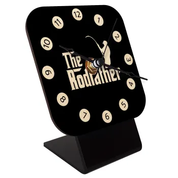 The rodfather, Επιτραπέζιο ρολόι σε φυσικό ξύλο (10cm)